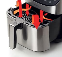 Ariete 4628/00 Enkel 7 l Vrijstaand 1800 W Heteluchtfriteuse Roestvrijstaal — thumbnail 2