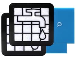 2x Motor Filter geschikt voor Philips PowerPro Compact and Power Pro Active en City filterset FC8010/02 FC8010/01 - Stofzuiger onderdelen Schuim