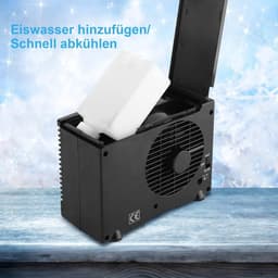 Mini Airconditioner Koeler Verdamper Waterkoeler - Autoventilator voor Autoventilator - 12V Ventilatierooster - Verstelbare Ventilatorkoeler - Thuis Kamperen - 20 x 11 x 15 cm . — thumbnail 2