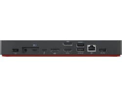 Lenovo 40B00300UK laptop dock & poortreplicator Bedraad Thunderbolt 4 Zwart, Rood