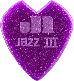 Jim Dunlop Signature - Plectrums - Kirk Hammett Jazz III - Purple Sparkle - Player's Pack 6 Stuks — thumbnail 5