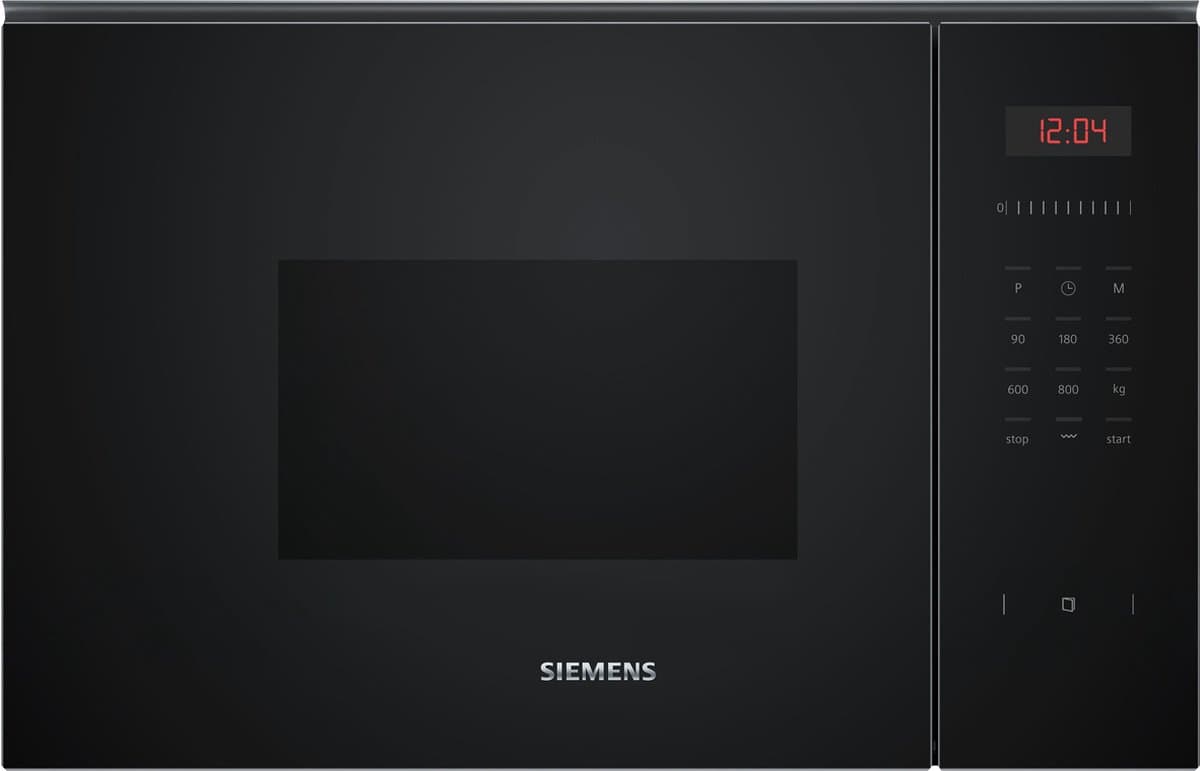 Siemens BE523LMB1 - iQ300 - Inbouwmagnetron - 38x59 cm - 20 l - Zwart - Eenvoudig te reinigen met hydrolyse — afbeelding 1