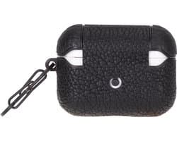Charmant Style - Airpodshoesje leer -Airpods case -Airpods hoesje leer- Leren hoesje geschikt voor Apple Airpods Pro 2 en 1 - Leren - Beschermend Hoesje- Zwart