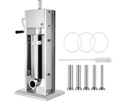 Worstenvuller deluxe - 5L - Worstmaker - Worstmachine - RVS