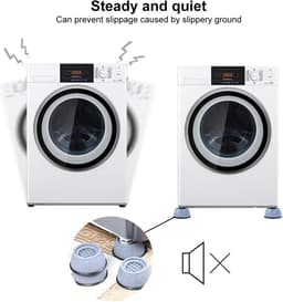 wasmachine dempers - 4 stuks - Wasmachine Verhoger - trillingsdempers - Binnendiameter 5cm*onderkant 8cm - Anti Slip Trilmats - Schokdemper - Wasmachine Trillingsdempers - rubberen pad - klein — thumbnail 4
