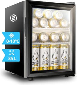 Equivera Mini Fridge for Drinks - Kleine Koelkast - Mini Koelkasten - Minibar - Mini Fridge - Mini Koelkast - Mini Koelkastje - Must have voor in Huis! — thumbnail 1