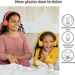 POGS - The Gecko 2 - Draadloze on-ear kinder koptelefoon - Bluetooth - Veilige volumebegrenzing - Duurzaam - Gratis app voor extra functies - rGrijs — thumbnail 7