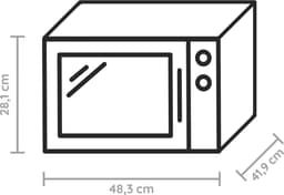 Grill Magnetron Combinatie met Stoomfunctie - 25L, 900W, AutoClean & Smeltfunctie — thumbnail 13