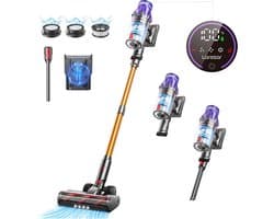 Boleen - Draadloze stofzuiger - Compact & Licht - 1L - 800W - LED display - 50Kpa -Steelstofzuiger - Snoerloze stofzuiger - Kruimeldief - Krachtig