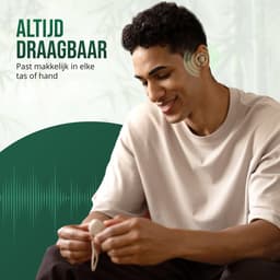 House of Marley Smile Jamaica TWS Draadloze Oordopjes - Bluetooth Oortjes Draadloos - 14 uur Batterijduur - Met Microfoon - Gemaakt van Duurzame Materialen - Cream — thumbnail 3