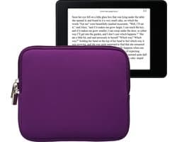 kwmobile Neoprene e-Reader Pouch Size 6,8-7" eReader - Universal eBook Sleeve Case with Zipper - Violet