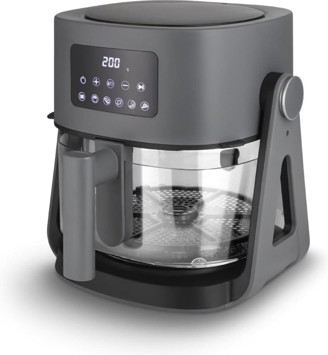 Glass&Grill Airfryer 3 in 1 5500BG 5,5L Heteluchtfriteuse met Glas Frituurmand 6 Programma's Handmatige Instelling Grill en Braadpan Functie — afbeelding 1