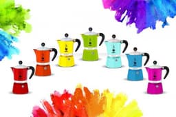 Bialetti Rainbow Geel Percolator 200ml – 3 kops — thumbnail 4