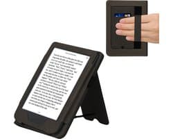 kwmobile e-reader hoesje geschikt voor Kobo Clara 2E hoes - E reader flip case van kunstleer - Ereader cover met stand - In donkergrijs