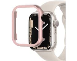 MY PROTECT - Hoesje Geschikt Voor Apple Watch 42mm (Series 1/2/3) - Aluminium Bescherm Case - Rosé