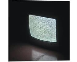 Acrylglas - Televisie zonder Beeld  - 50x50cm Foto op Acrylglas (Met Ophangsysteem)