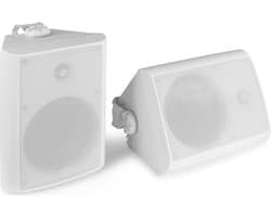 Speakerset voor binnen en buiten - Power Dynamics BGO65 witte 6.5 speakerset voor tuin, terras, etc. - 150W