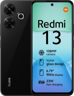 Xiaomi Redmi 13 - 8GB/256GB - Midnight Zwart — thumbnail 1