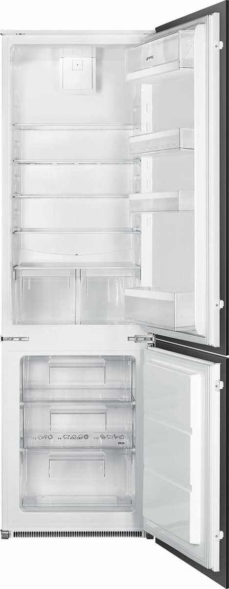 Smeg C41721E koel-vriescombinatie Ingebouwd 269 l Wit — afbeelding 1