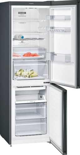 Siemens iQ300 KG36NXXEA koel-vriescombinatie Vrijstaand 326 l E Zwart — thumbnail 3
