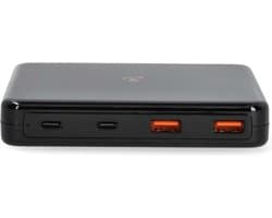 Nedis Bureaulader - 65 W - GaN - 1.5 / 2.0 / 2.5 / 3.0 / 3.25 A - Outputs: 4 - USB-A / USB-C - Euro - 1.50 m - Automatische Voltage Selectie