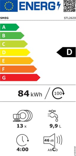 SMEG STL262D - Inbouwvaatwasser - Volledig integreerbaar - 60 cm — thumbnail 21
