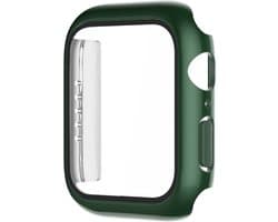 Screenprotector watch case - hoesje - geschikt voor Apple Watch Series 7 en 8 - 45 mm - groen