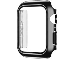 Screenprotector watch case - hoesje - geschikt voor Apple Watch Series 7 en 8 - 45 mm - zwart