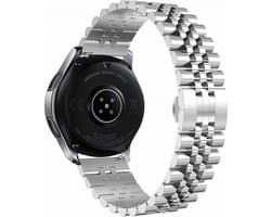 Stalen Smartwatch bandje - Geschikt voor Xiaomi Mi Watch Jubilee stalen band - zilver - Strap-it Horlogeband / Polsband / Armband