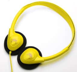 DKT Eduline BL lichtgewicht hoofdtelefoon geel draaibare schelpen (schoolklas, school, onderwijs) DKT-KT867YE — thumbnail 1