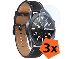 Screenprotector - Geschikt voor Samsung Galaxy Watch 3 45 mm Screenprotector Bescherm Glas - Screen Protector Geschikt voor Samsung Watch 3 (45 mm) Screenprotector Tempered Glass - 3 PACK