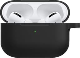 Hoesje - Geschikt voor Apple AirPods Pro 2 - met Clip - Siliconen Hoes - Silicone Case Cover - Zwart — thumbnail 1