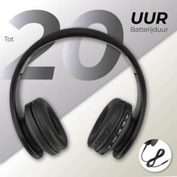 PowerLocus P1 Bluetooth Koptelefoon – Draadloos – Over Ear – Met Microfoon – Inklapbaar - incl. Hoes – Zwart — thumbnail 10