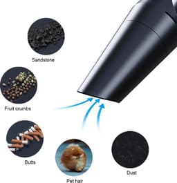 Handheld Stofzuiger Usb Oplaadbare Carpet Cleaner Lichtgewicht Draagbare Trash Vuilnis Remover Cleaning Auto — thumbnail 5