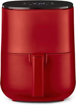 Aurixi® Mini Airfryer - Airfryer - Frituese - met Touchscreen - Rood - 23cm x 29cm x 30cm — thumbnail 1