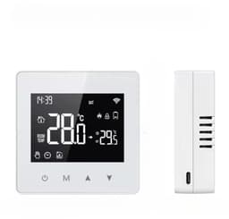 Wifi Opbouw Thermostaat | Touchscreen bediening | Wifi | Opbouwmontage | CV aan/uit systemen | Tuya Smart Life | Open raam detectie | Zwart — thumbnail 4
