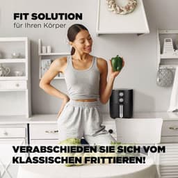 Luchtfriteuse 3 Liter - Compacte Airfryer met 1500W voor Gezond Frituren tot 200°C — thumbnail 2
