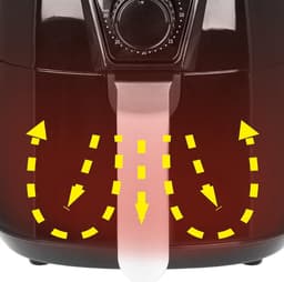 SVN® Airfryer xl - Airfryer xxl - Heteluchtfriteuse - Zwart- 26cm x 32cm x 30cm — thumbnail 3