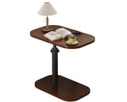 C-Vorm Bijzettafel – Verstelbaar – Voor Sofa, Bed & Laptops – Klein Salontafeltje / Nachtkastje