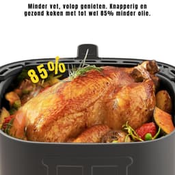 SVN® Airfryer XXL - Mini-oven - Heteluchtfriteuse - 9L - 9 Programma's - Zwart - 30cm x 32cm x 31cm — thumbnail 3