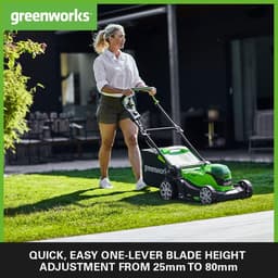 Accu Grasmaaier - Snoerloos Maaiwerk - Gazon Onderhoud - Dubbele Accu Poort - 41cm Maaibreedte - Groen Zwart — thumbnail 5