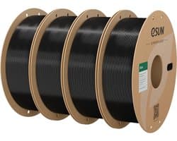 3D Printer Filament - PLA Plus Materiaal - Modelbouw Printen - Verbeterde Taaiheid Nauwkeurig - 1.75mm 1KG - Zwart