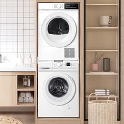 Universele Wasmachine en Droger Frame Set - Tussenmontage Kit voor 46-66 cm Apparaten - Stapelkit met Ratelsnoer - Installatie Set voor Wasruimte - Gemakkelijk en Veilig Stapelen — thumbnail 3