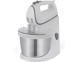 Core® Mixer met Mengkom - Keukenmachine - Keukenrobot - Inclusief Accessoires - Antraciet - Wit- 25cm x 32cm x 25cm