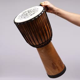 Handgemaakte Djembé-Trommel Met Brede Bovenkant - 50x22cm — thumbnail 5
