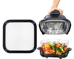 Anti-spat Air Fryer voor Ninja CRISPi FN101EUGY, FN101EUST en FN101EUSG, FN101EUSG roestvrijstalen spatbord, effectieve bescherming van de verwarmde spiraal