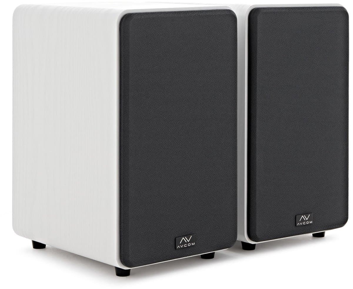 AVCOM Active Bookshelf Speaker Pair, White — afbeelding 1