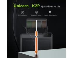 Creality Unicorn K2 Plus 3D Printer incl. Hi Quick Nozzle 0.4mm – Hoge Printsnelheid, Nauwkeurige Details, Eenvoudige Installatie