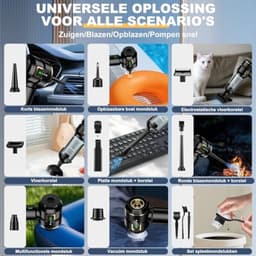 Draadloze handstofzuiger 4-in-1 met LCD-scherm en krachtige zuiging — thumbnail 5