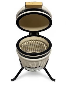 Compleet - Own Grill 13 inch kamado barbecue V2 creme met heatdeflector — thumbnail 2